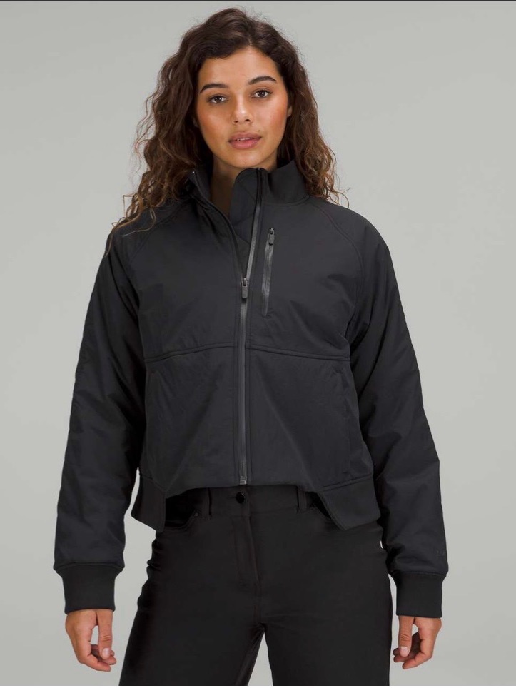 Lululemon Short Insulated Bomber Jacket Black